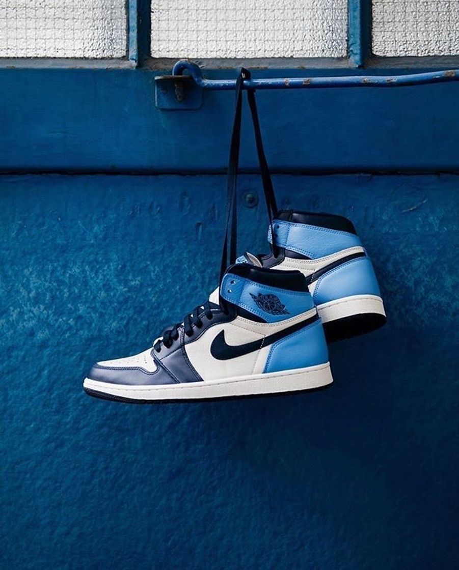 Fashion Air Jordan 1 azul e preto