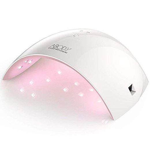 Abody Secador de Uñas 24W Lámpara LED UV Profesional Maquillaje Uñas con