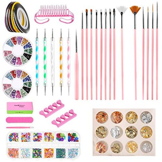 Kit de Accesorios Decoración Uñas Nail Art