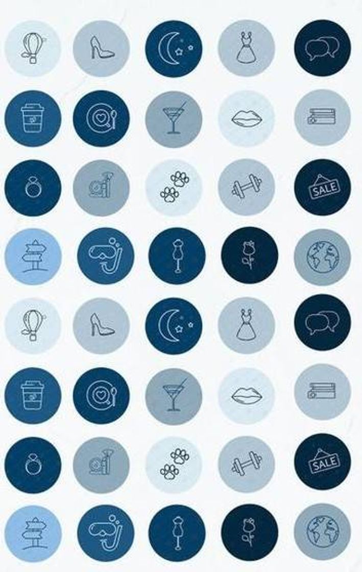 Destaque azul com desenho 💙🔵🟦