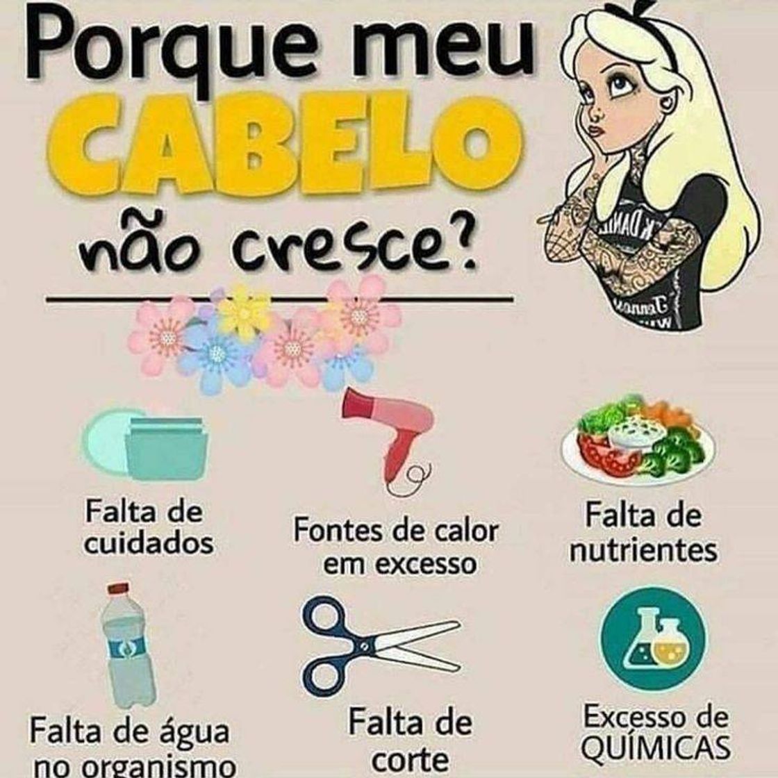 Moda Motivos que o seu cabelo não cresce!