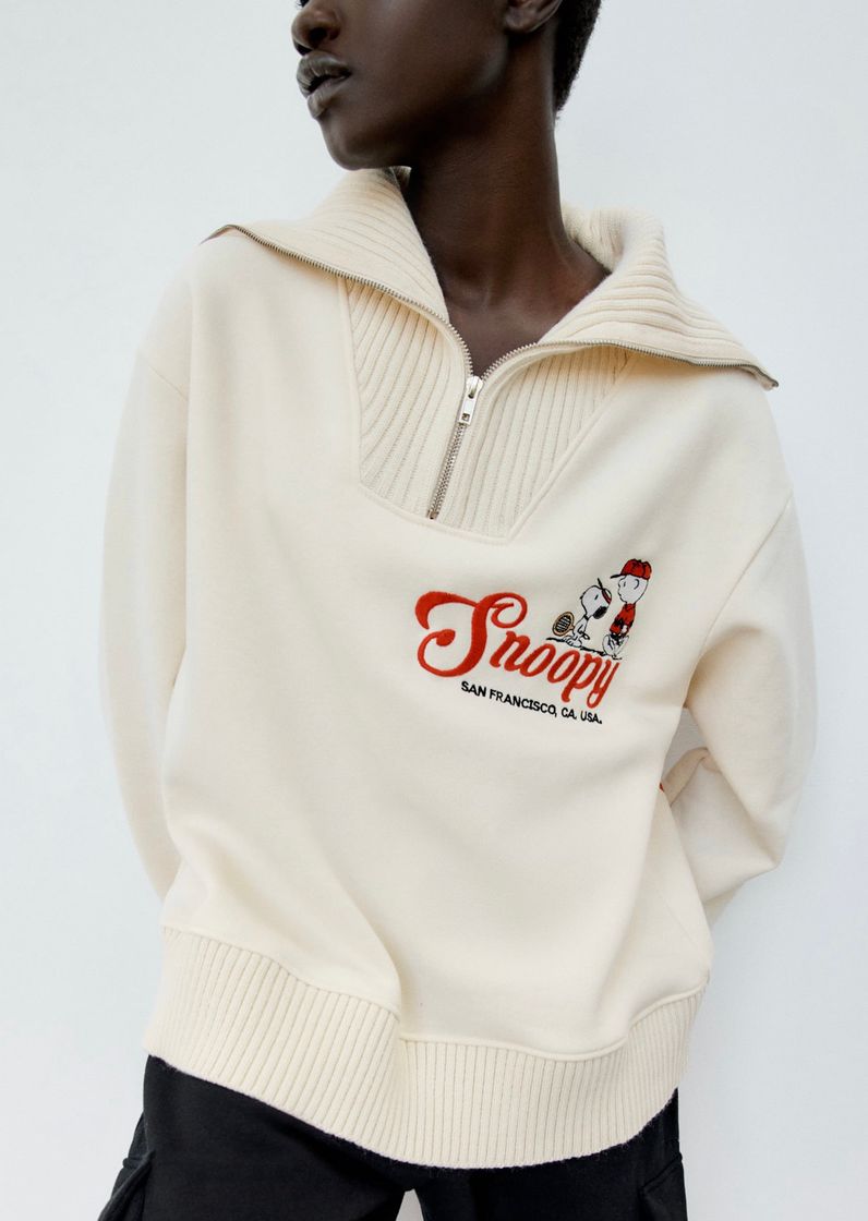 Fashion SNOOPY ®PEANUTS SWEATSHIRT - Ecru