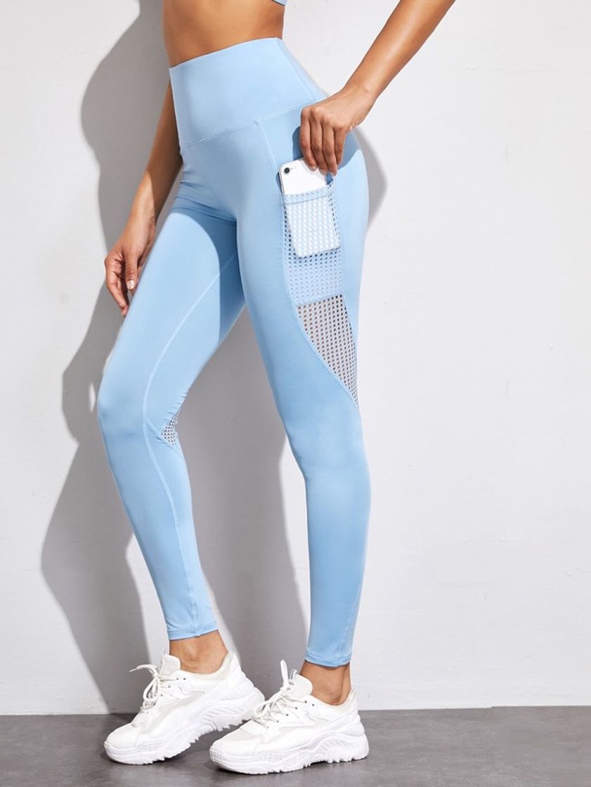 Moda legging azul bebê 