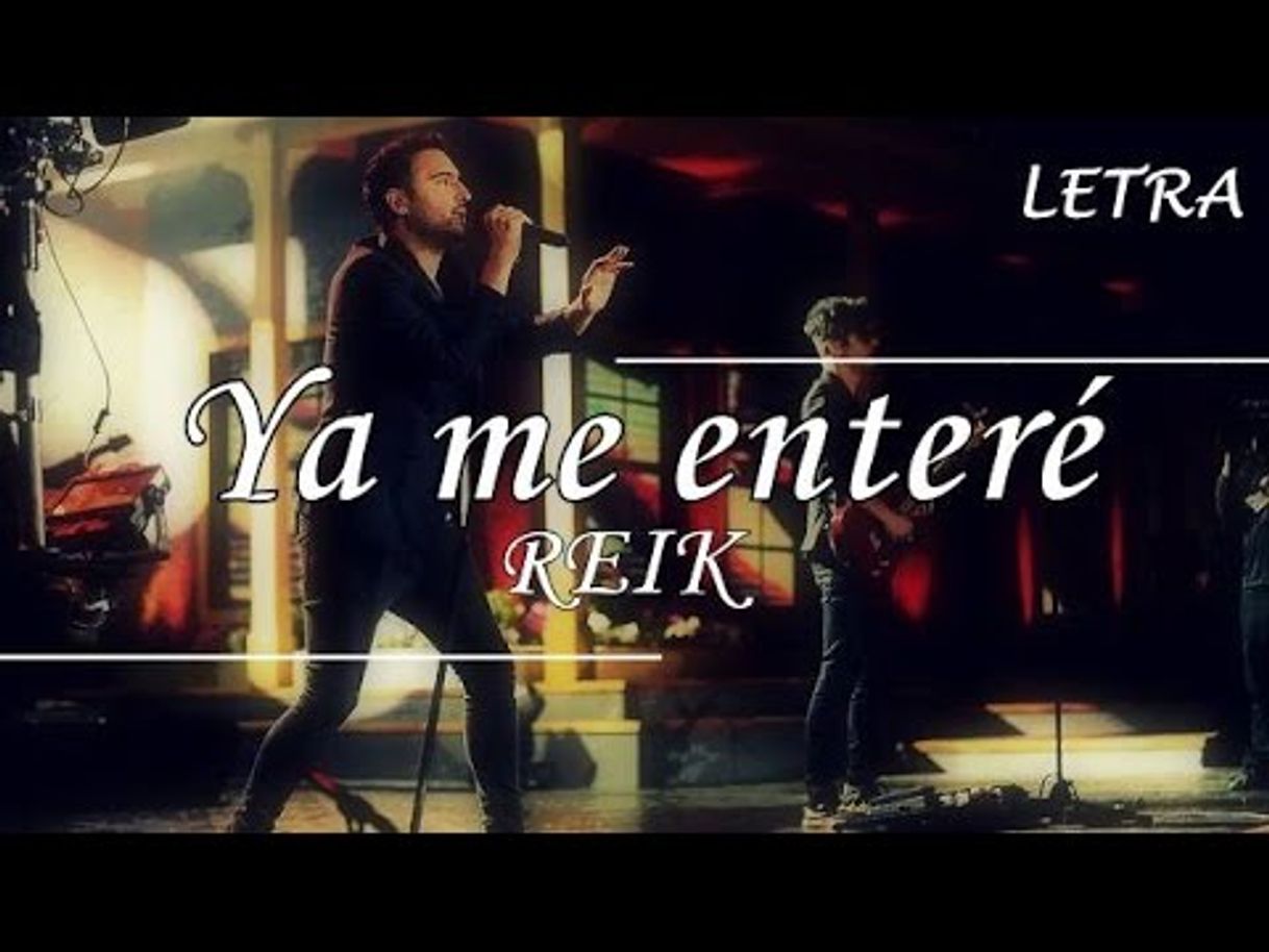 Canción Ya Me Enteré