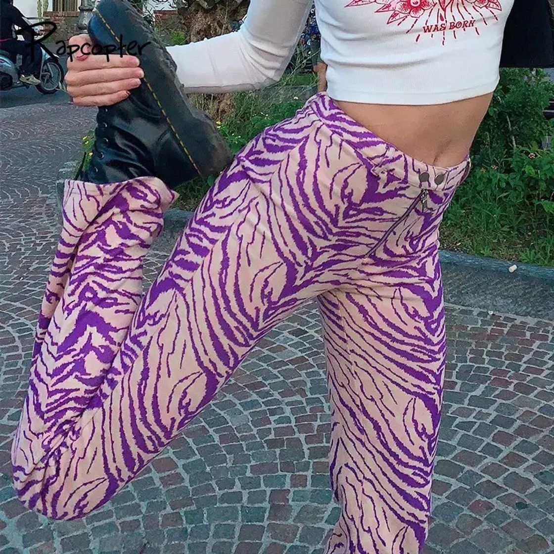 Social Pantalón cebra lila y rosa