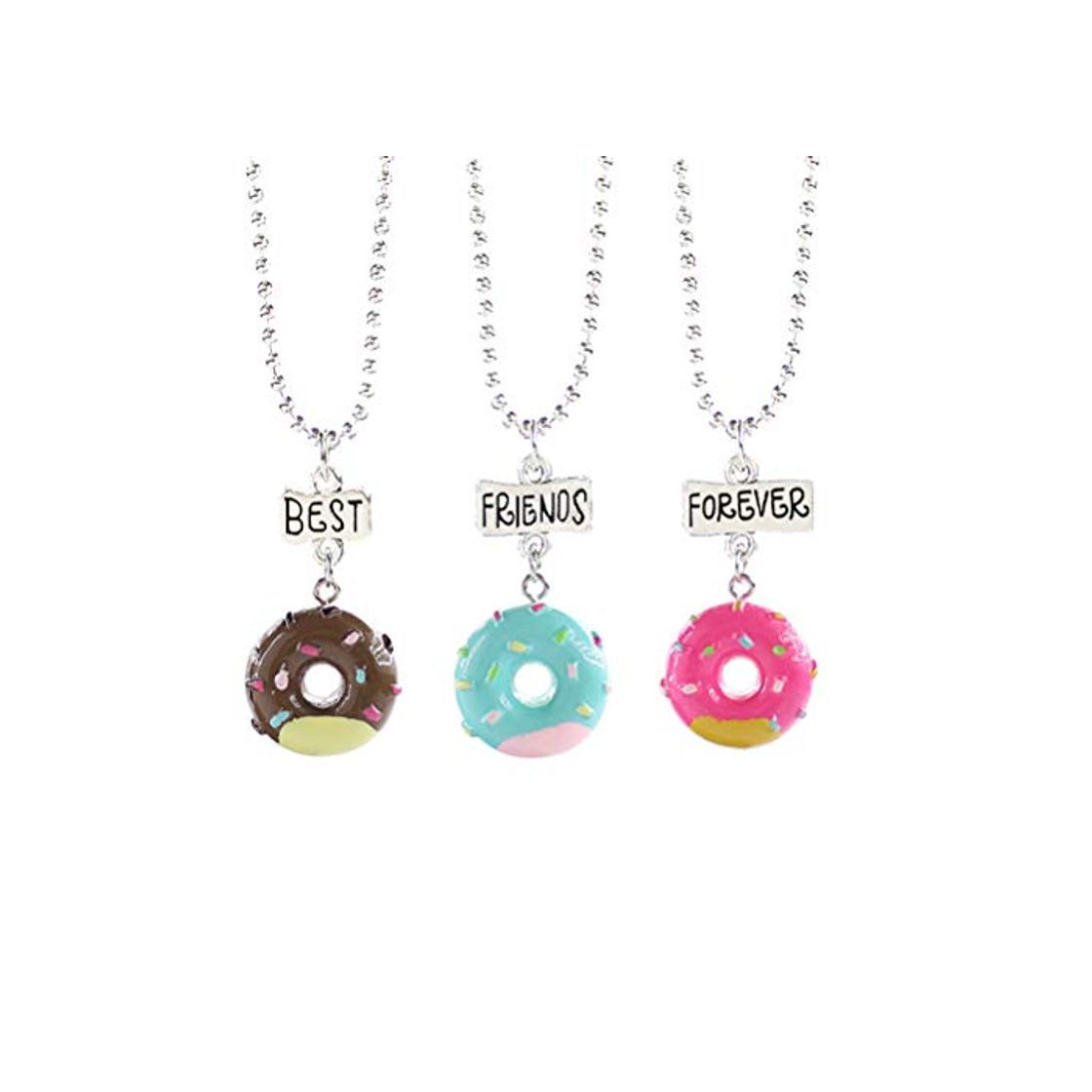 Producto YeahiBaby 3 unids Donut Collar de la Amistad Collares Conjunto suéter Cadena