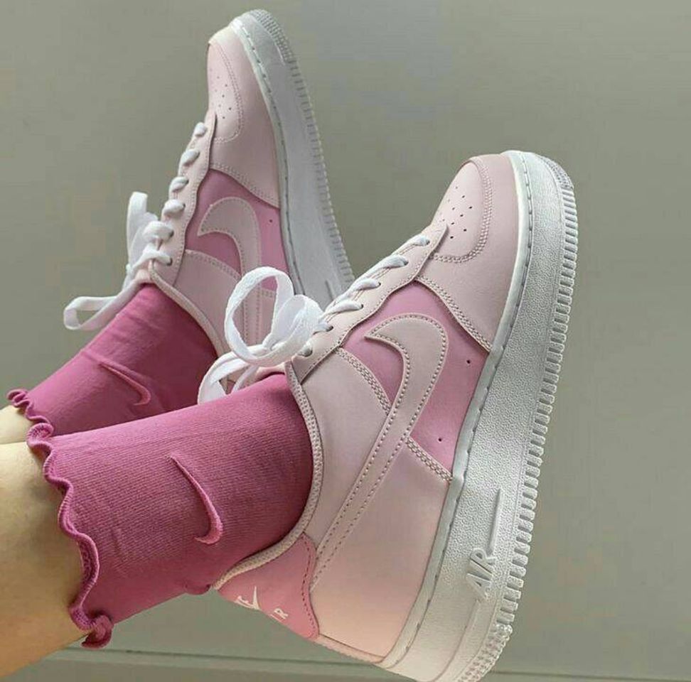 Moda Tênis da Nike Air Force 1 pink foam