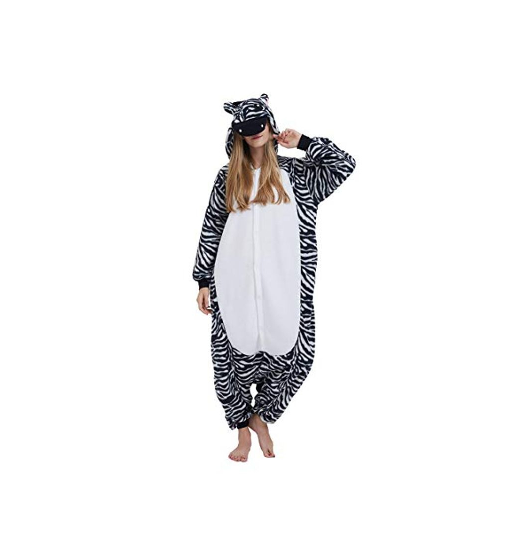 Fashion Pijama Onesie Adultos Mujer Cosplay Animal Disfraces Sleepwear Cebra S