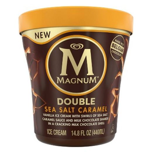 Magnum Tub Double Sea Salt Caramel Ice Cream - 14.8oz : Target