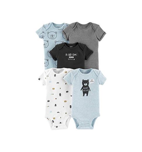 Carter's Baby Boys' 5-Pack Short-Sleeve Original Bodysuits