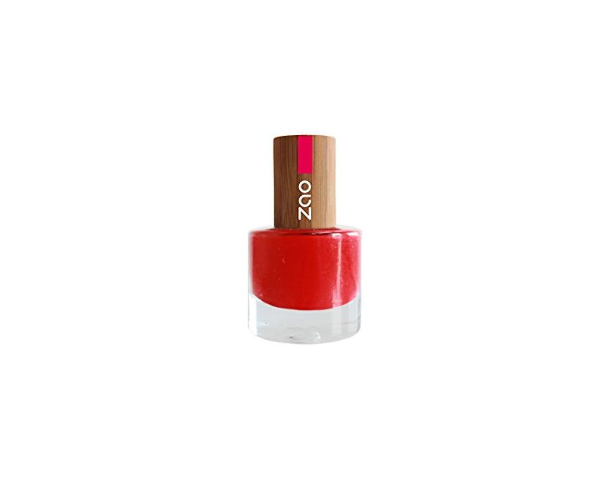 Product Zao esmalte de uñas 650 Rojo con Tapa de Bambú