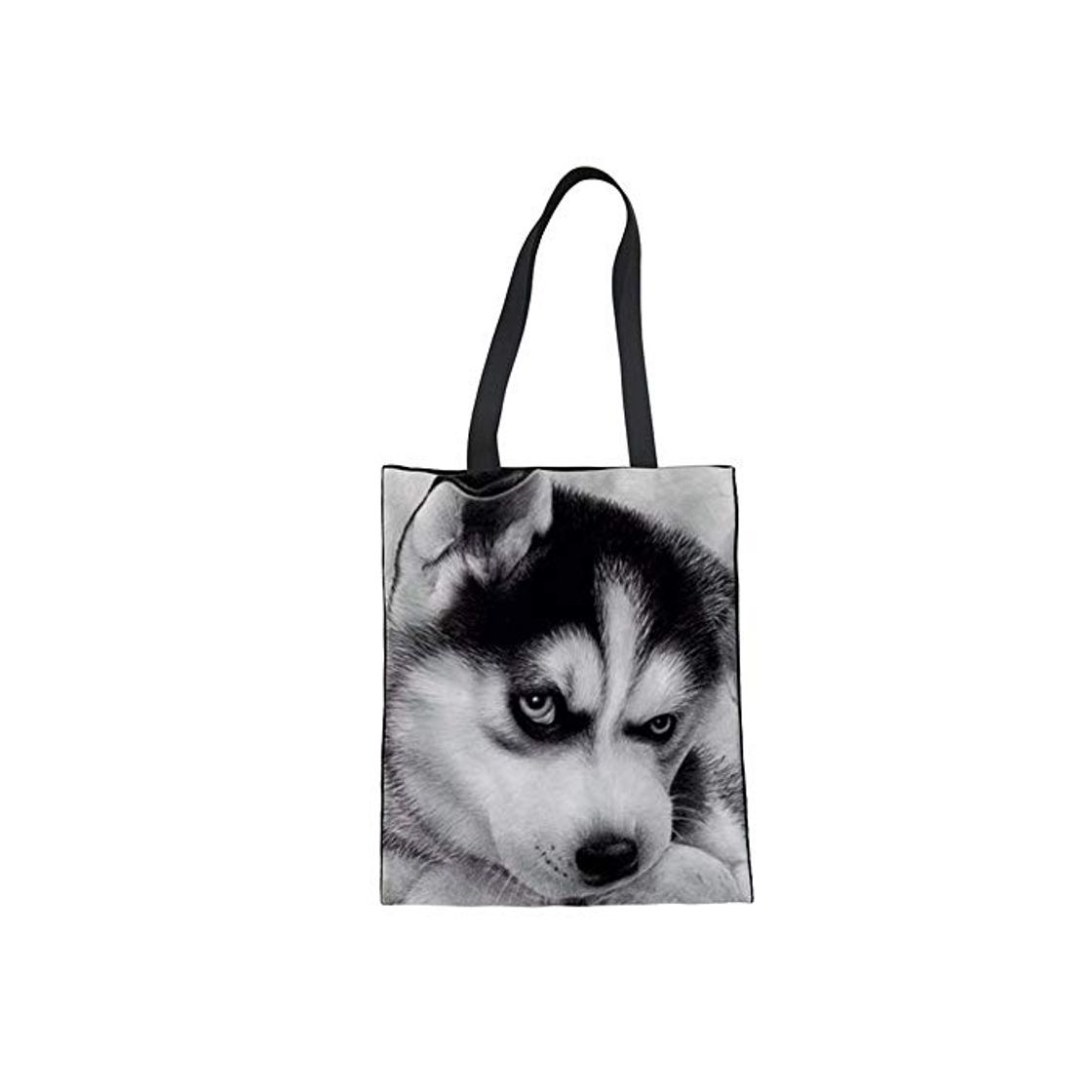 Product ZXXFR Las Mujeres Bolsa De Lona De Algodón Impresión Husky Fashion Shopping