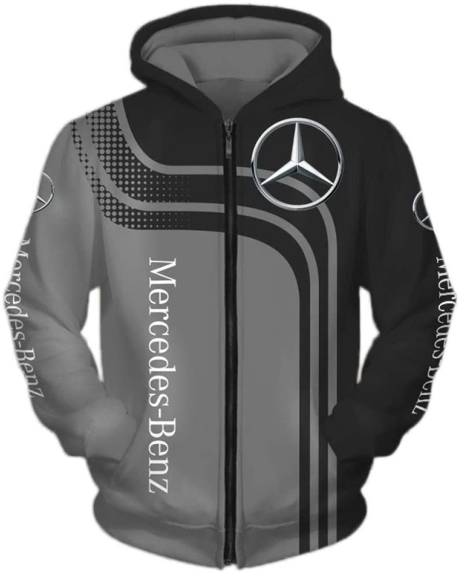 Productos TJZY Hombres Sudaderas con Capucha Chaqueta por Mercedes-Benz 3D Digital Impresión Encapuchado