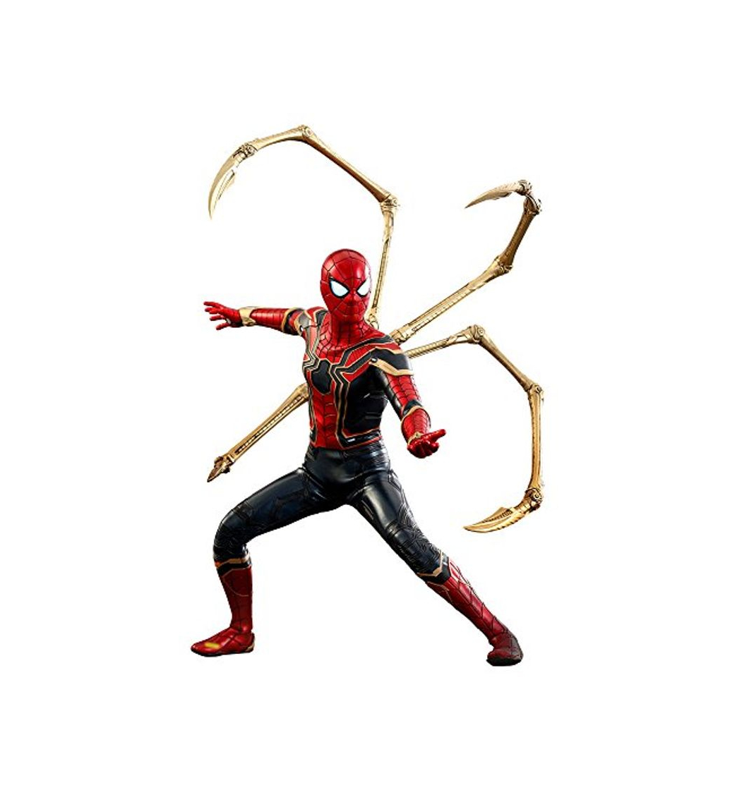 Social Hot Toys Movie Masterpiece 1/6 Scale Iron Spider Action Figure Spider-Man