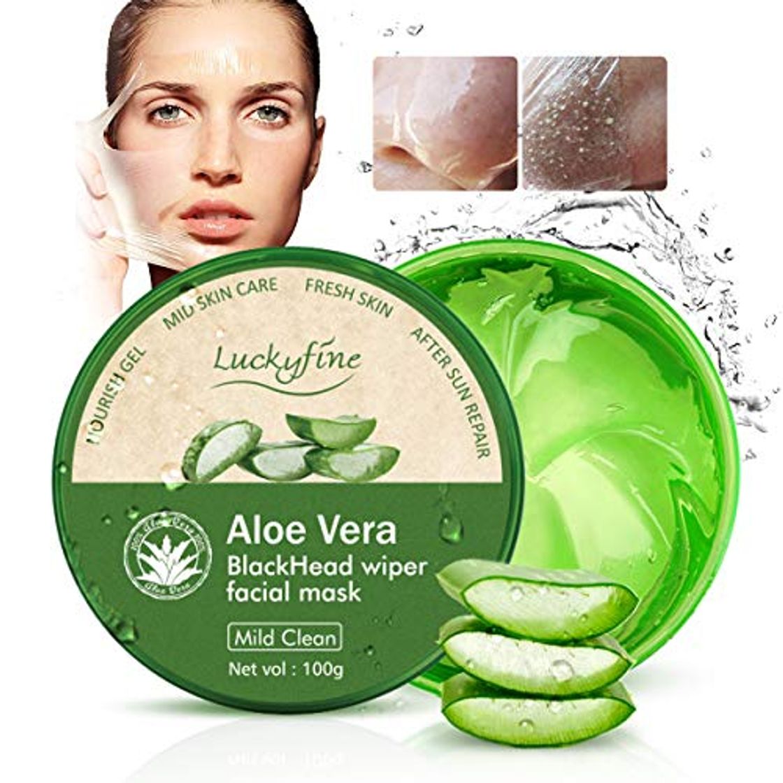 Belleza Mascarilla de Aloe Vera - Luckyfine peel off mask