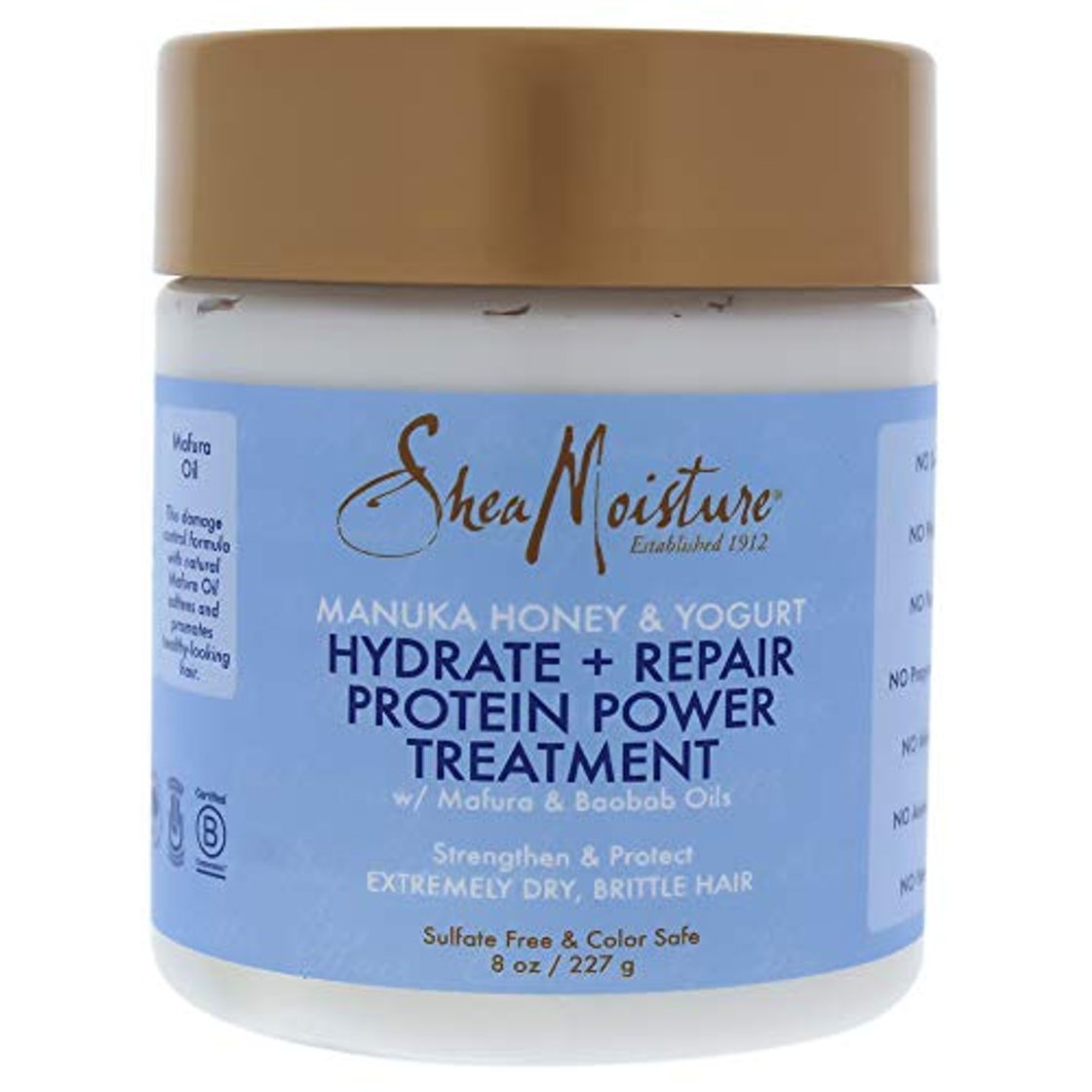 Producto Shea Moisture Manuka Honey and Yogurt Hydrate Plus Repair Protein Power