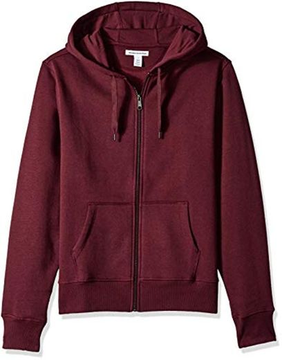 Amazon Essentials Full-Zip Hooded Fleece Sweatshirt sudadera, Rojo