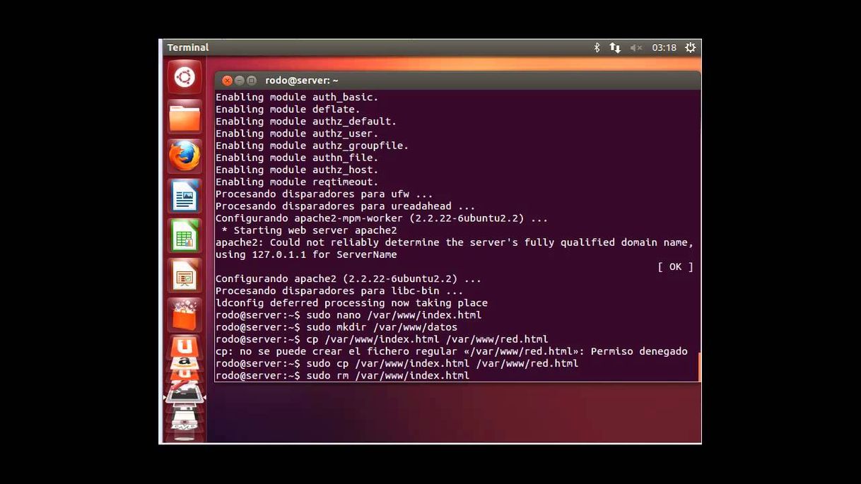 Social Crear Pagina Web con Apache en Ubuntu - YouTube