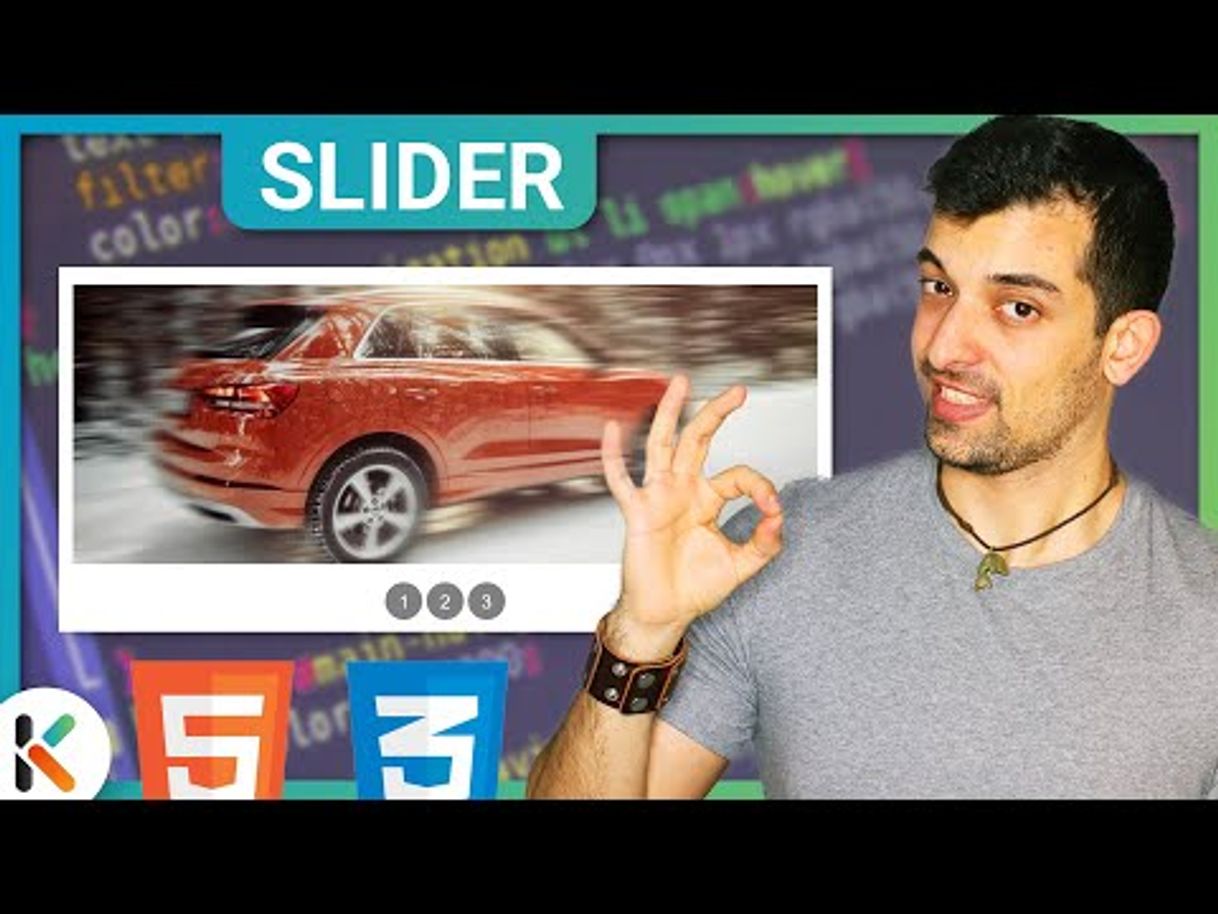 Social Cómo hacer un slider en HTML y CSS [Código para copiar] - YouTube