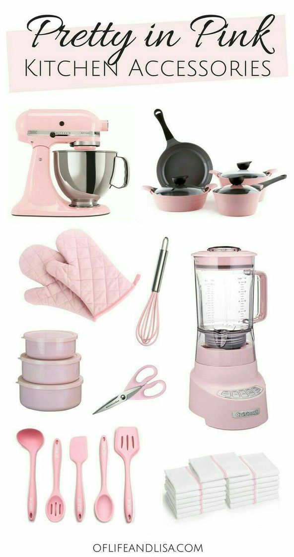 Moda Utensílios de cozinha cor de rosa