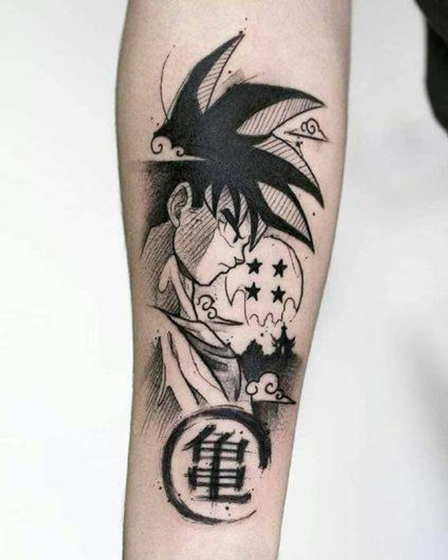 Fashion Tatuaje de dragon ball 