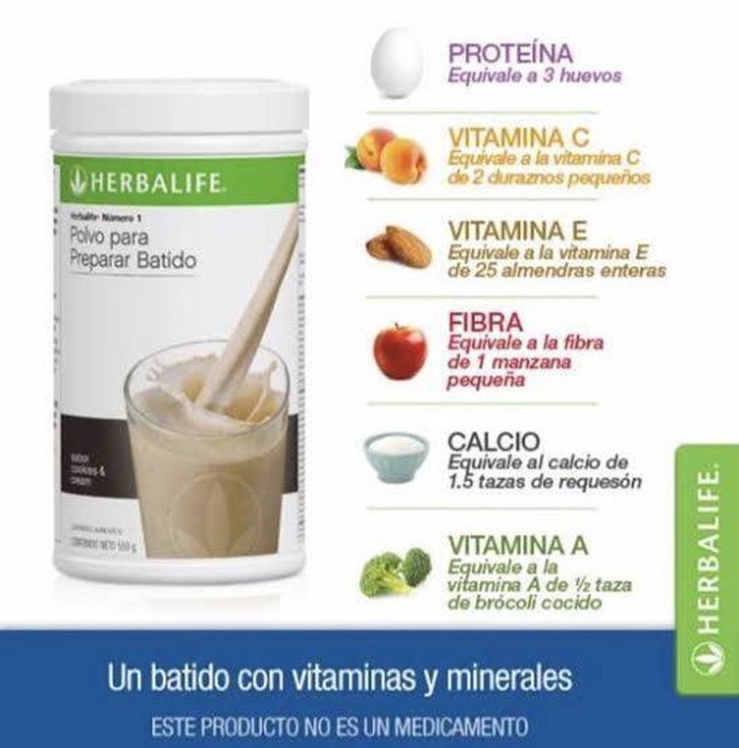 Fitness HERBALIFE Batido Formula 1 sabor COOKIES AND CREAM