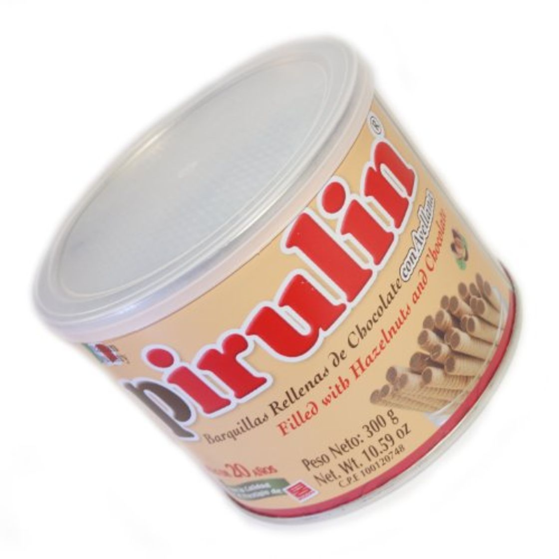 Producto PIRULIN Barquillas Rellenas de Chocolate y Avellanas 300 gr