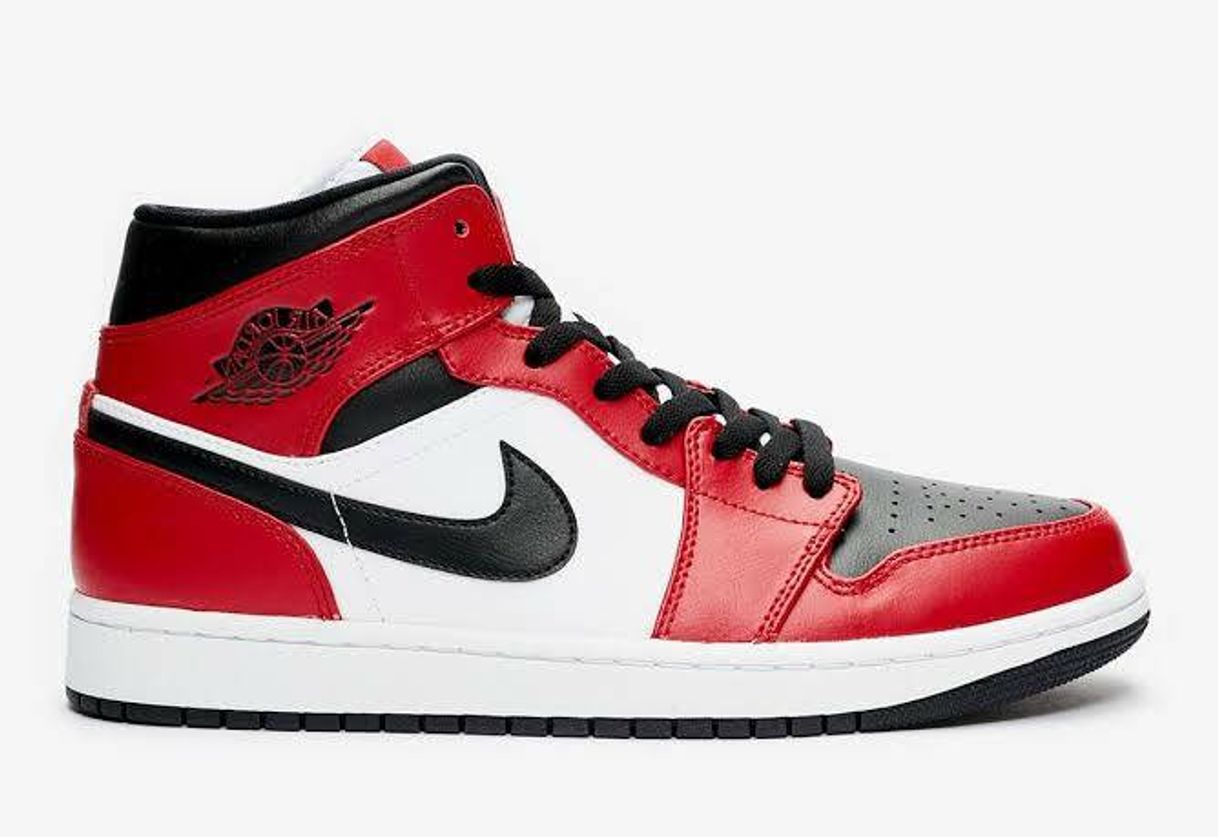 Fashion Jordan 1 Mid Chicago Black Toe