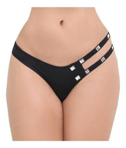 Tanga De Licra Con Aplicaciones, Ajuste Perfecto Tm6-n

