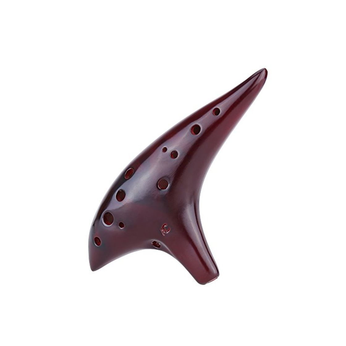 Product Ammoon® 12 Agujeros Ocarina de Cerámica Flauta Alto C Quemadura Ahumado Estilo Submarino Instrumento Musical con Partitura para el Principiante y Amante de la Música