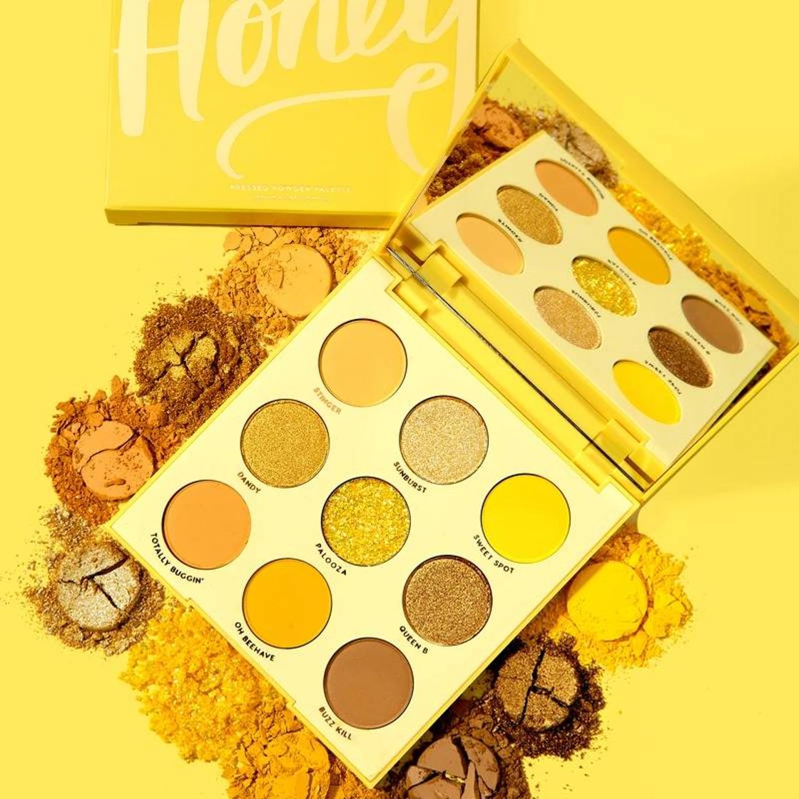 Moda Uh-Huh Honey Golden Yellow Eyeshadow Palette | ColourPop