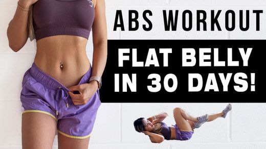 10 Mins ABS Workout To Get FLAT BELLY IN 30 DAYS - YouTube