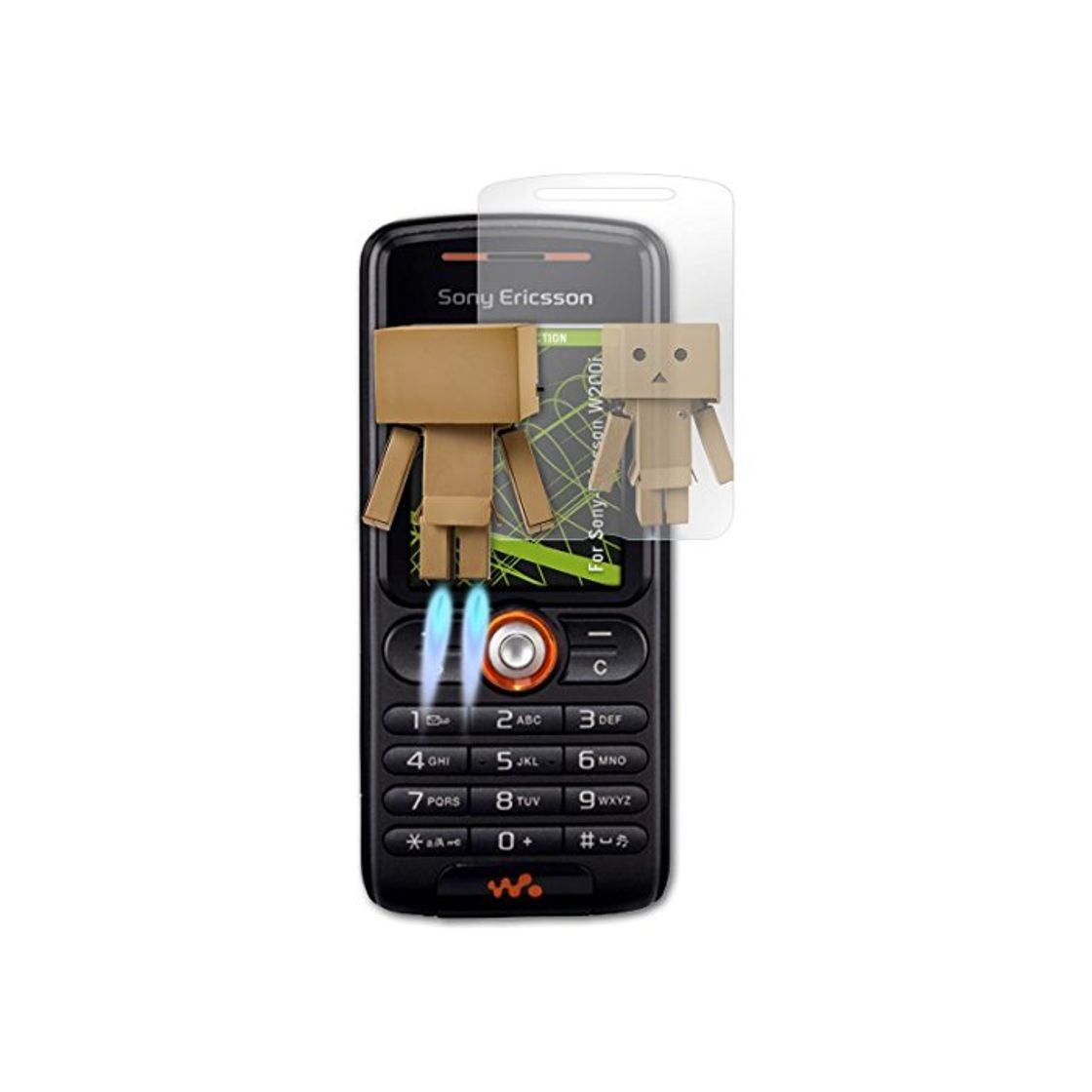 Productos atFoliX Protección de Pantalla Compatible con Sony-Ericsson W200i Lámina Protectora Espejo