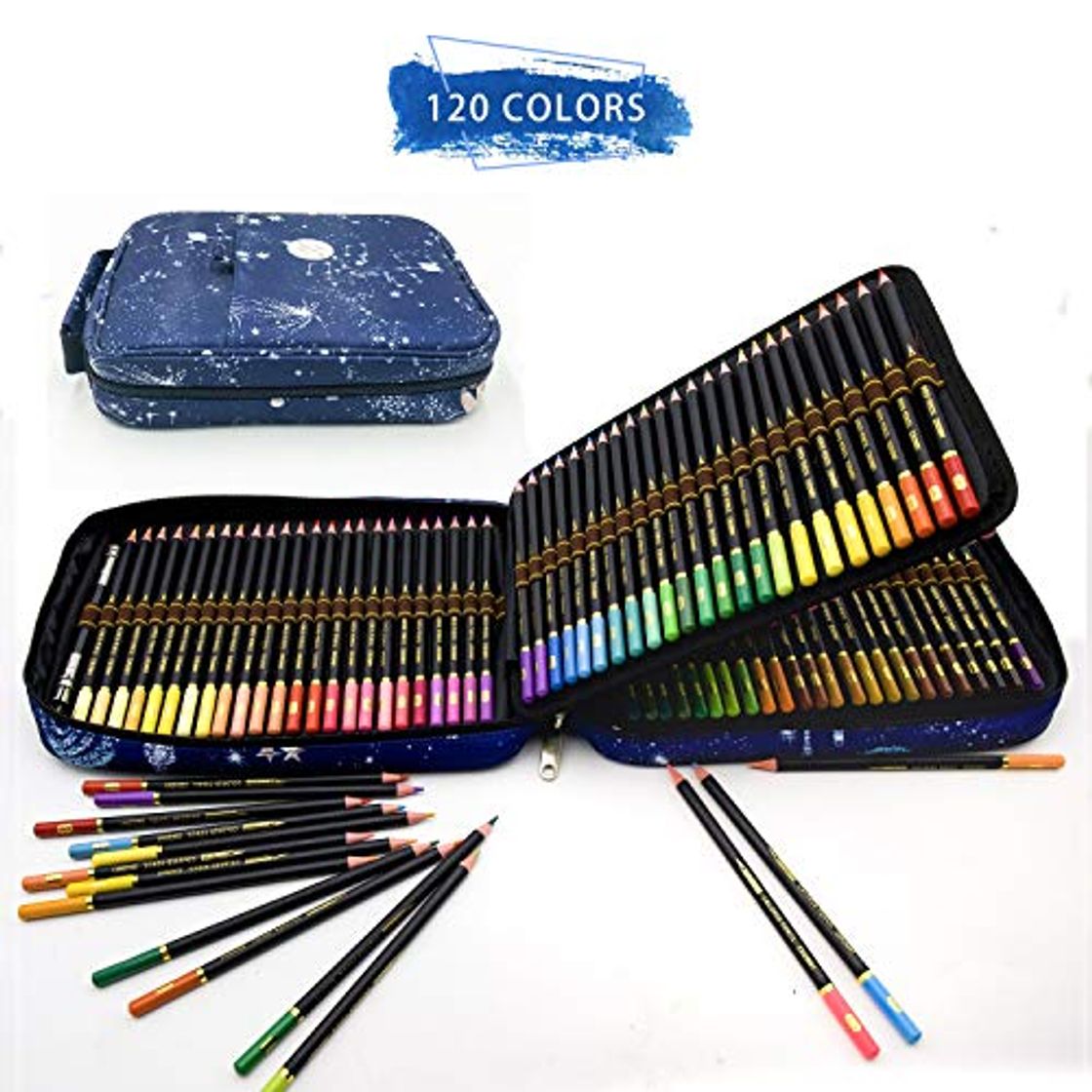Social 120 Lápices de Colores Profesionales