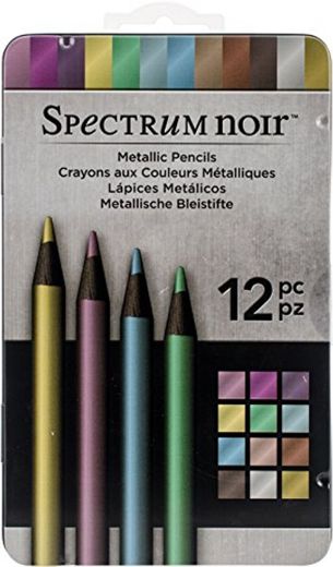Spectrum Noir SPECN-MP12 Pack de 12 lápices metálicos PK