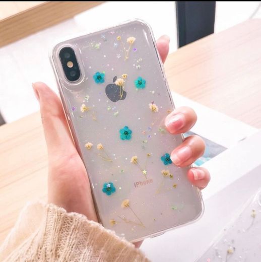 Dried Flower iPhone Case (Blue) 