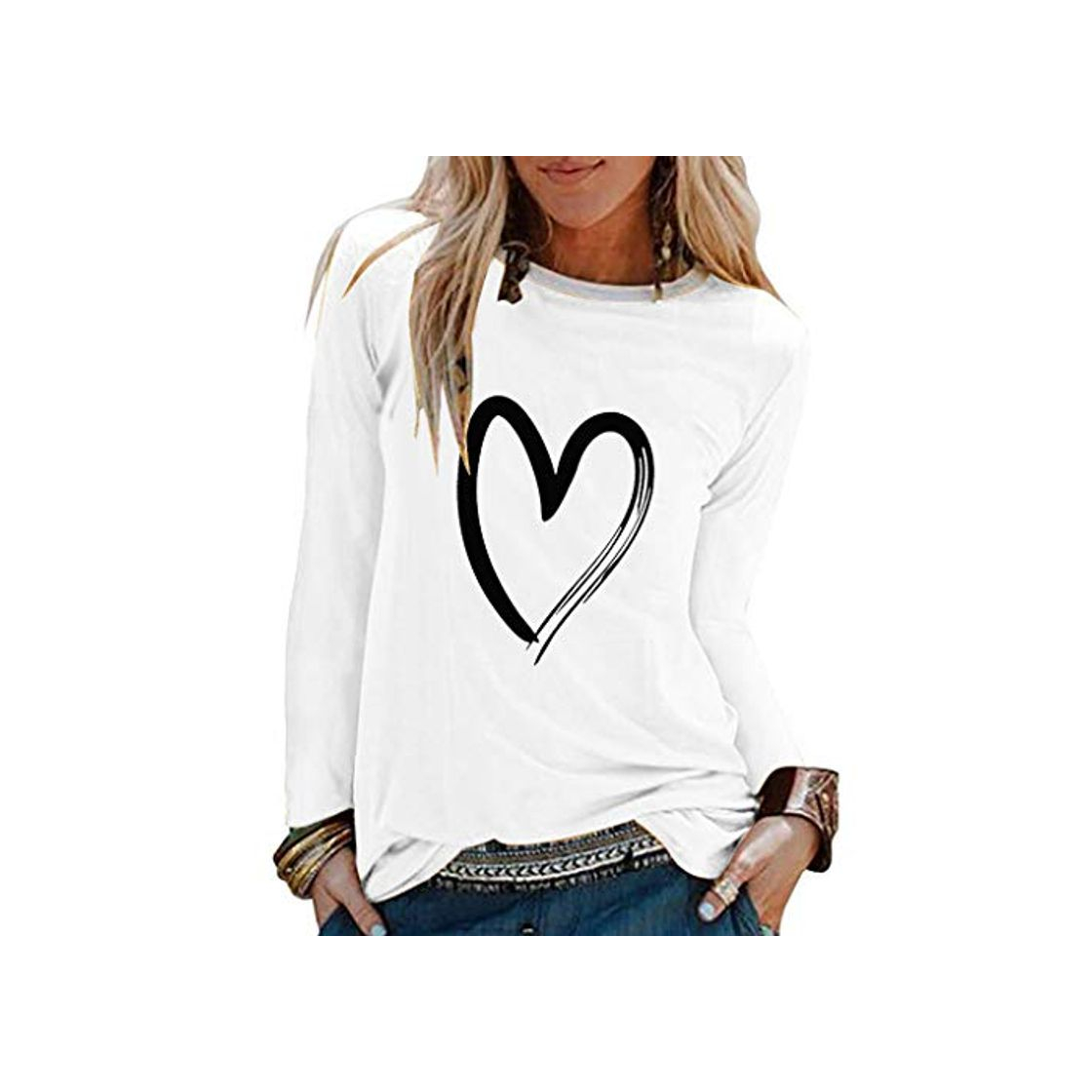 Social Camiseta de Manga Larga Mujer