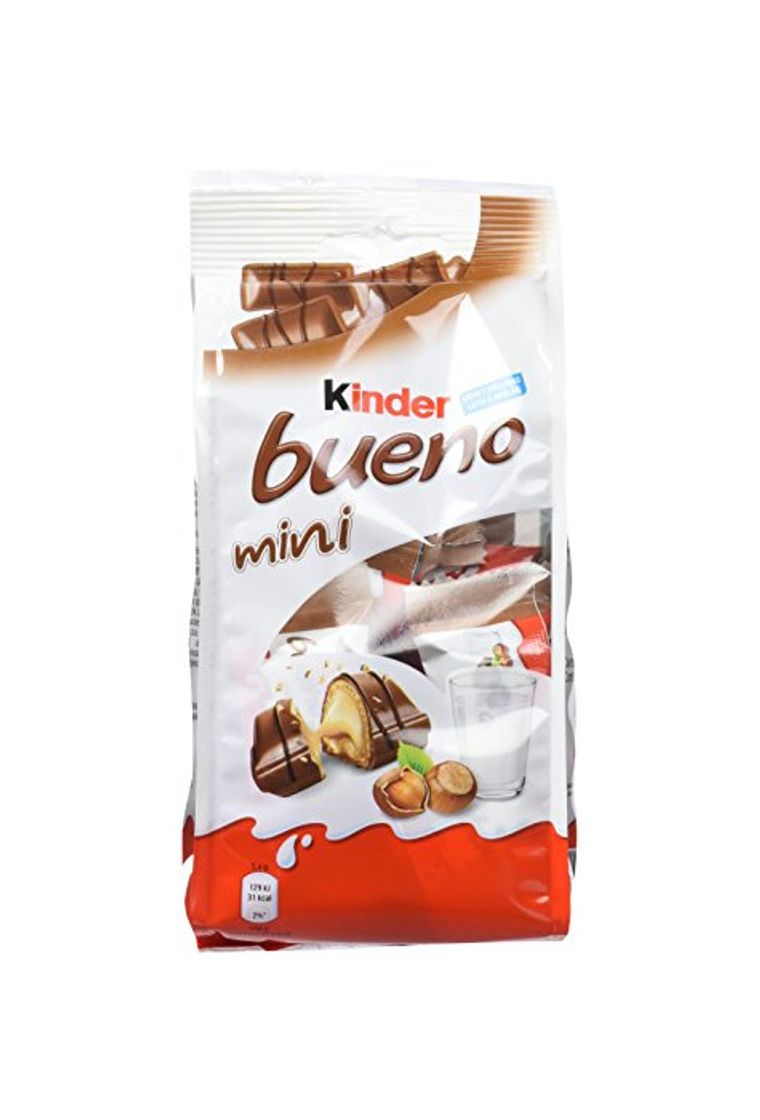 Social Kinder Bueno Mini Barritas con Relleno de Leche y Avellanas