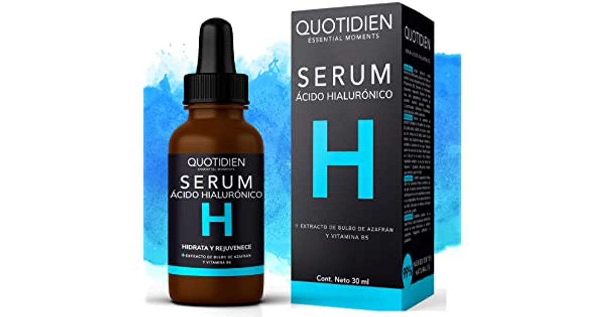 Fashion Serum Ácido Hialurónico Facial+Vitamina B5+Extracto de Bulbo de ...