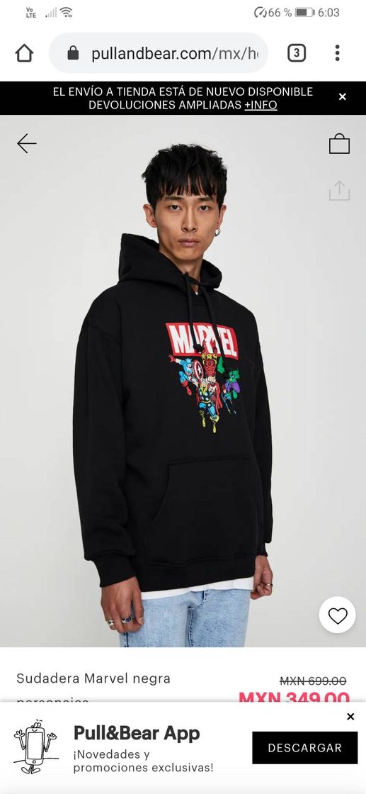 Fashion Sudadera marvel 