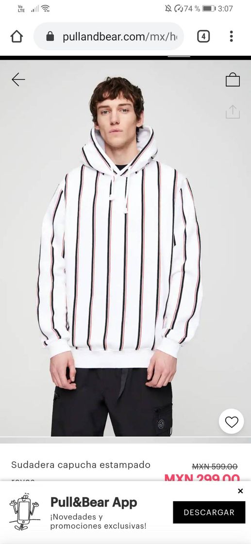 Fashion Sudadera de rayas pull & bear 