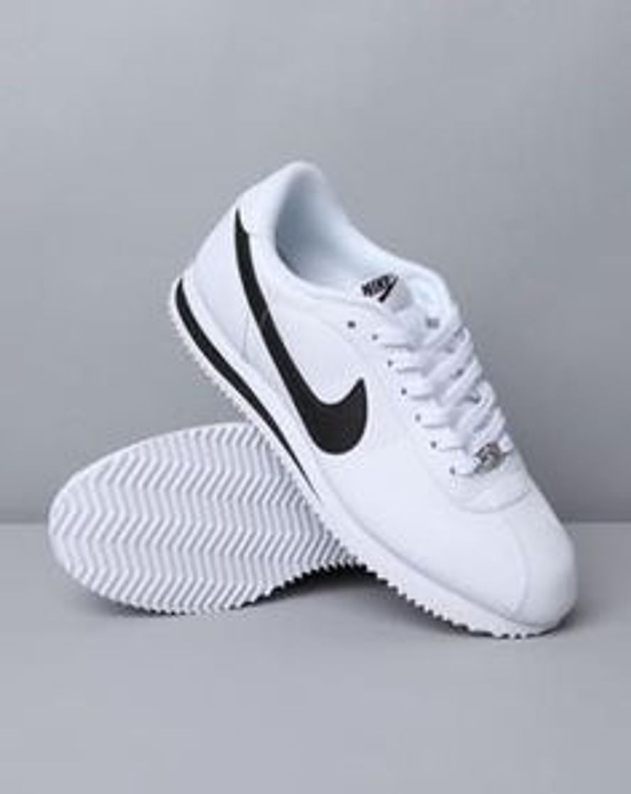 Moda Nike Men's Cortez Basic Leather Shoe, Zapatillas de Running para Hombre, Blanco