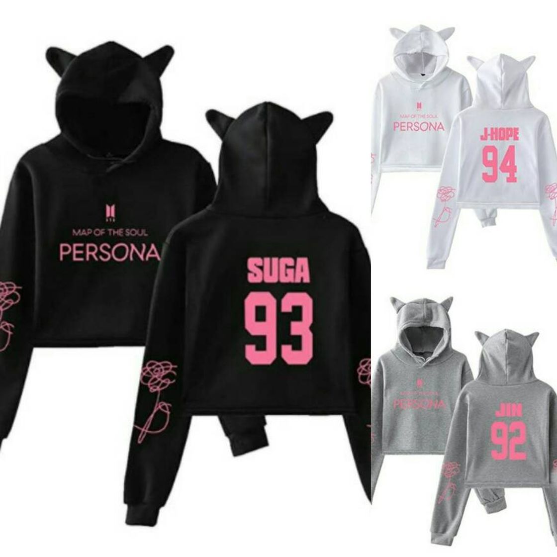 Moda POLERA CON OREJAS DE GATO - BTS "PERSONA" 💜