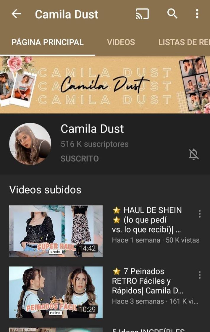 Fashion Canal de youtube 