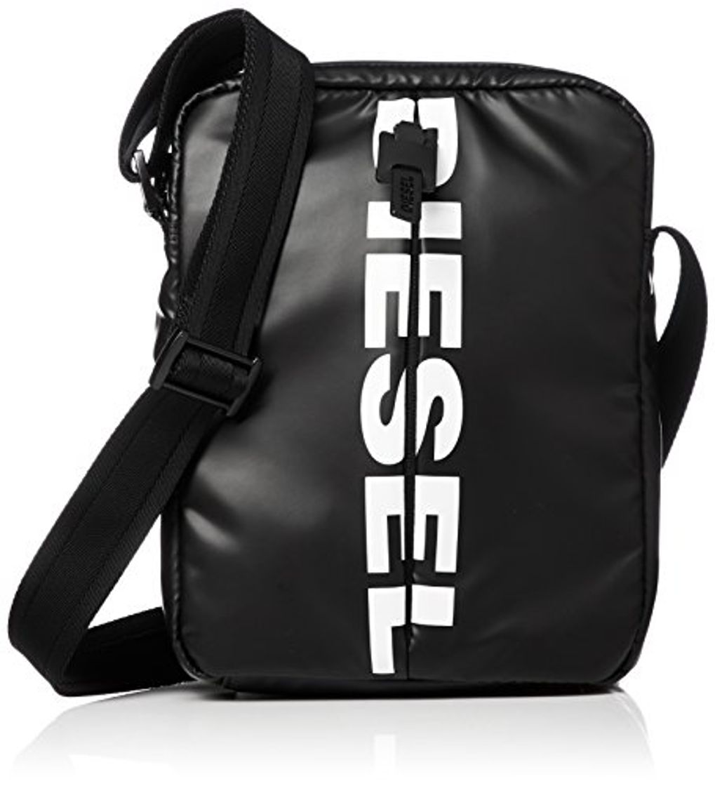 Fashion Diesel F-BOLD SMALL CROSS, Mochila para Hombre, Negro