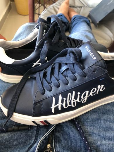 Tommy Hilfiger Core Corporate Leather Sneaker, Zapatillas para Hombre, Blanco