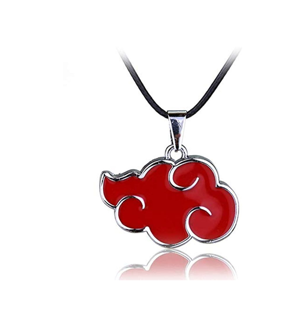 Moda xiaoyamyi Clásico Japoneses Animado Naruto Collares Akatsuki Rojo Nube Colgante Cosplay Joyería