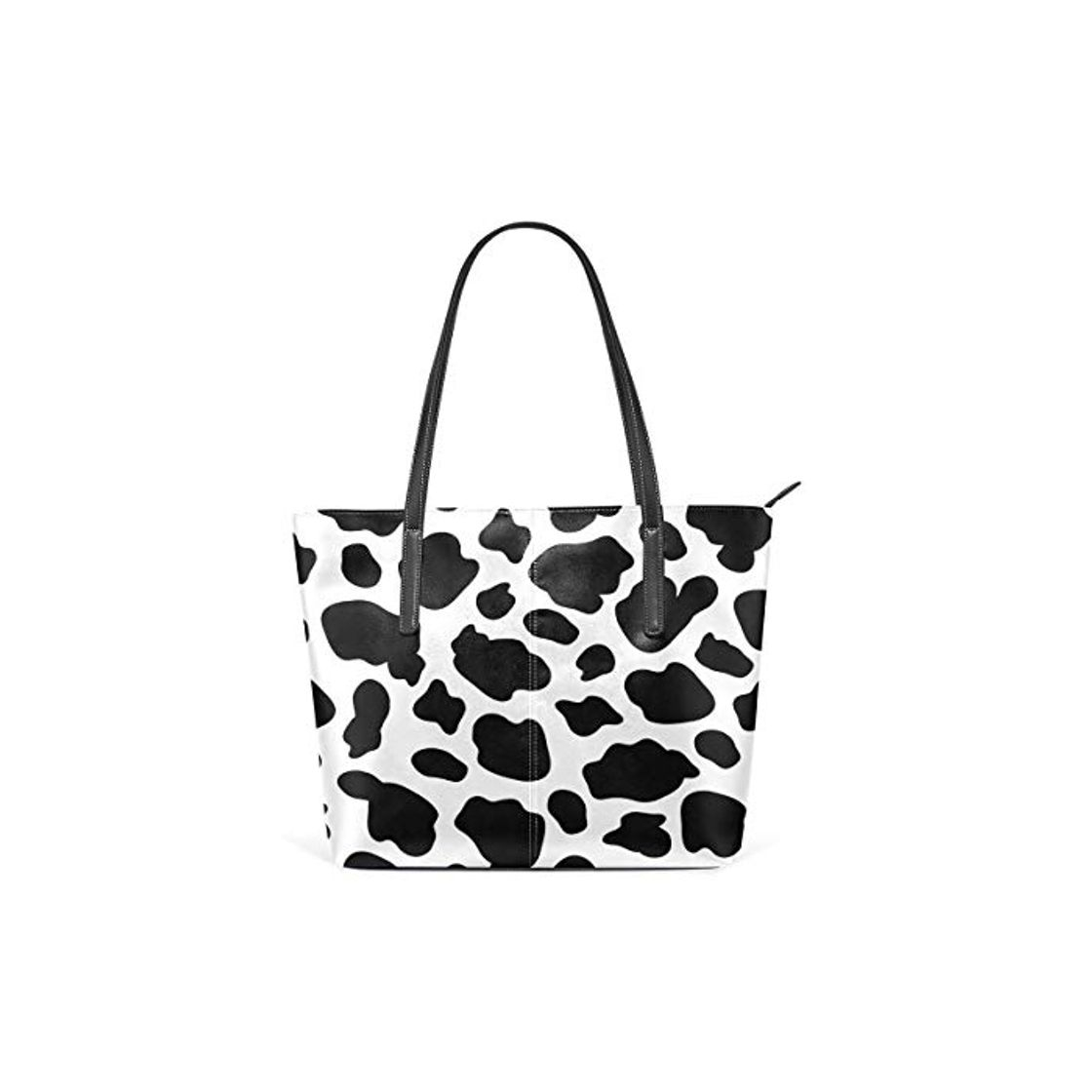 Moda BAODANLA Bolsos de mano de mujer Women's Soft Leather Tote Shoulder Bag Funny Cow Print PU Leather Shoulder Tote Bag Purse for Women Girls