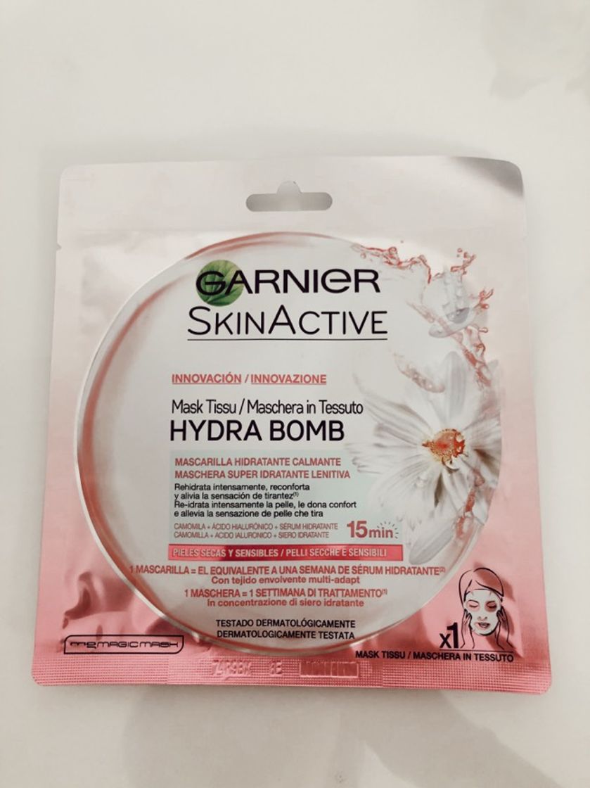 Moda Tissu Mask hidratante calmante Hydra Bomb | Garnier