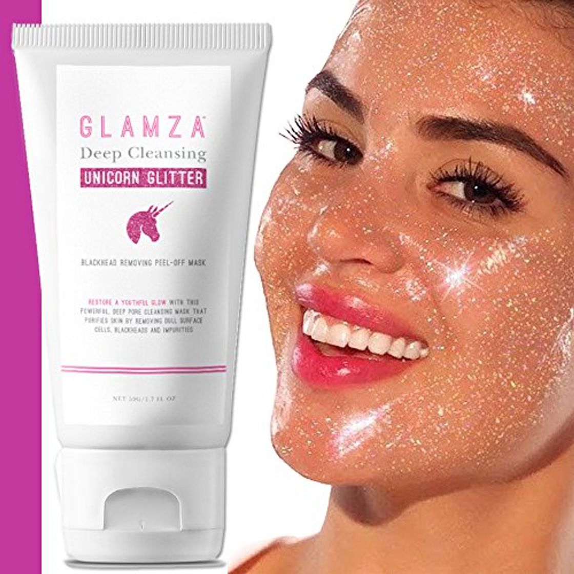 Producto Mascarilla de limpieza profunda Unicorn Glitter de puntos negros para cuidado de